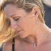 Faceted Sea Green Chalcedony Pendant with "X" Design - Matador Diamond