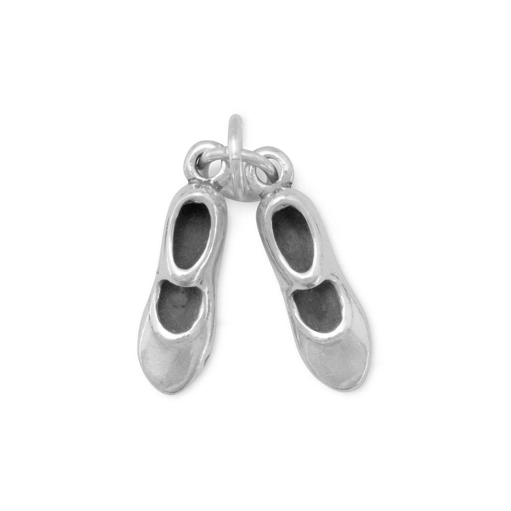 Oxidized 3D Tap Shoes Charm