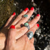 Oxidized Oval Roman Glass Ring - Matador Diamond