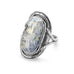 Oxidized Oval Roman Glass Ring - Matador Diamond
