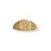 14 Karat Gold Plated Round CZ Star Ring - Matador Diamond
