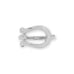Rhodium Plated CZ Horseshoe Ring