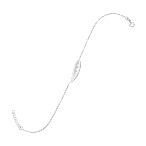 Sideways Feather Anklet