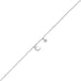 "My Moon and Stars" Rhodium Plated Anklet - Matador Diamond