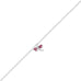 9"+1" Purple Dragonfly CZ Anklet - Matador Diamond