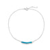 Blue Howlite Bead Bar Anklet