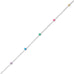 9.25"+1" Muli Color Beaded Anklet - Matador Diamond