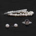 White Cultured Freshwater Pearl (6 to 7mm) Post Earrings - Matador Diamond
