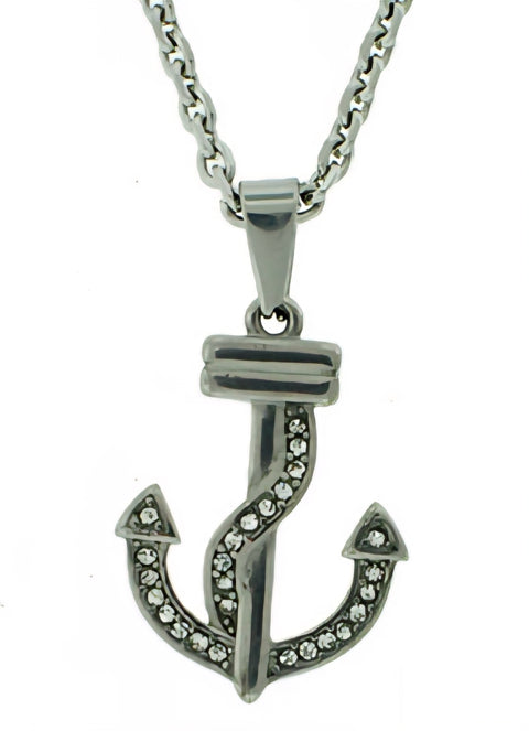 Stainless Steel Anchor Pendant Set - Matador Diamond