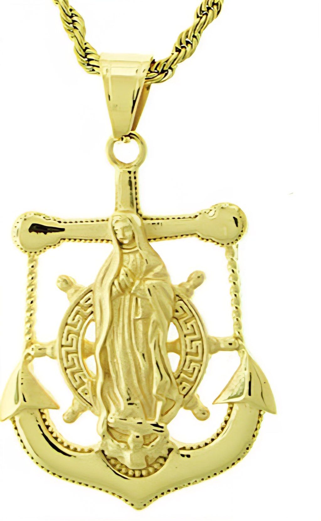 Stainless Steel Gold Tone Anchor Set - Matador Diamond