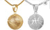 Gold Stainless Steel Basketball Hoop Necklace