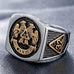 Stainless Steel 32nd Degree Double Eagle Masonic Ring