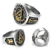 Stainless Steel Past Master Masonic Ring