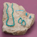 Mexican Campitos Turquoise Pear Outline Earrings - Matador Diamond