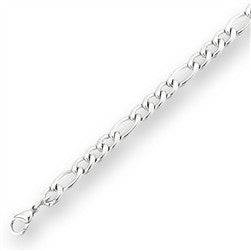 Unisex Stainless Steel Figaro Bracelet - Matador Diamond