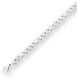 Unisex Stainless Steel Figaro Bracelet - Matador Diamond