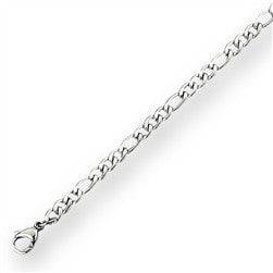 Unisex Stainless Steel Figaro Bracelet - Matador Diamond