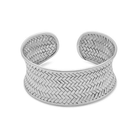 Sterling Silver Concave Cuff Bracelet - Matador Diamond