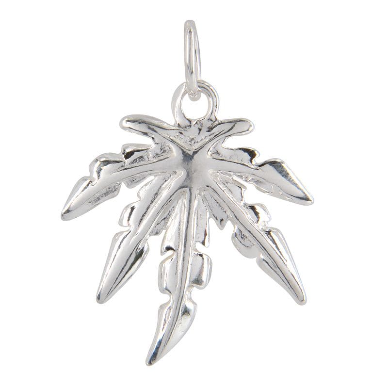 Sterling Silver Leaf Pendant Necklace - Matador Diamond