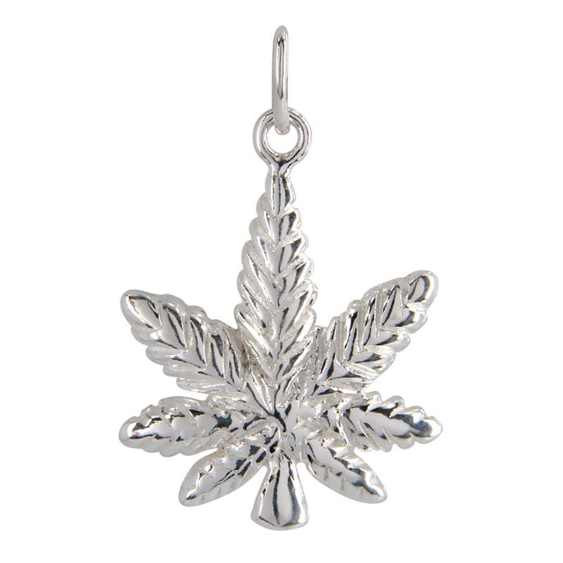 Sterling Silver Leaf Pendant Necklace - Matador Diamond