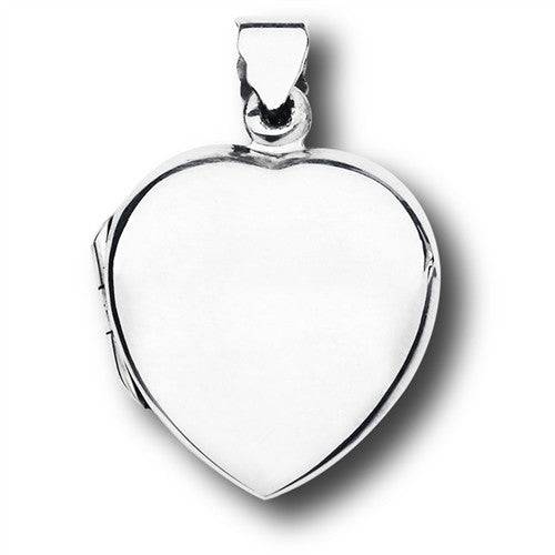 Sterling Silver High Polish Heart Locket - Matador Diamond