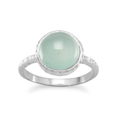 Sterling Silver Sea Green Chalcedony Rings - Matador Diamond