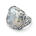 Sterling Silver Omnate Large Roman Glass Ring - Matador Diamond