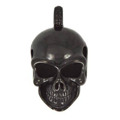 Stainless Steel Black Skull Pendant - Matador Diamond