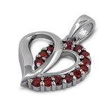 Sterling Silver CZ Pendant - Heart - Matador Diamond