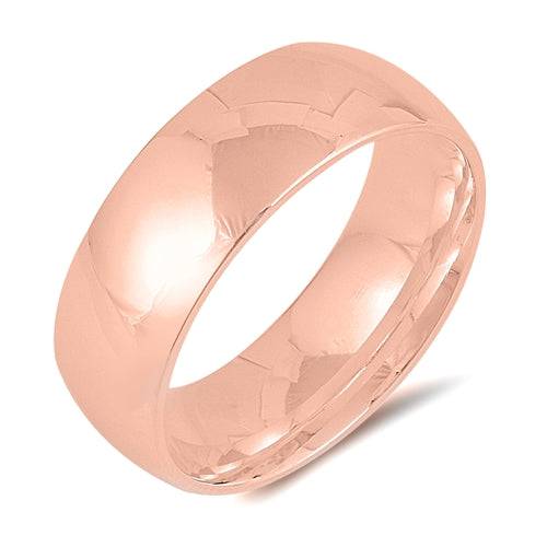 Sterling Silver Wedding Band (Colors - Rose Gold & Yellow Gold) - Matador Diamond