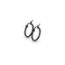 Stainless Steel Black IP Hoop Earrings - Matador Diamond