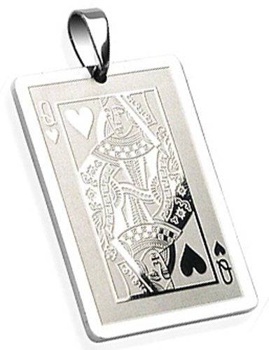 Stainless Steel Queen of Heart Pendant - Matador Diamond