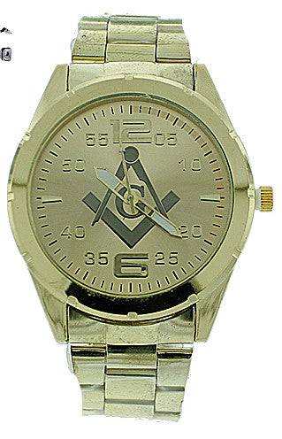 Stainless Steel Gold Mason Watch - Matador Diamond